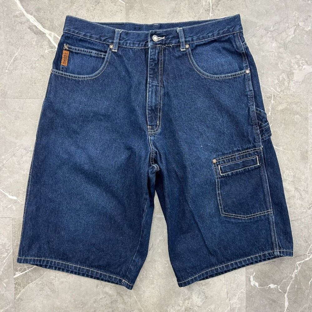 Vintage Pelle Pelle Jean Shorts Mens 36 y2k Baggy Jorts Hip Hop‎ Rap Skate Loose